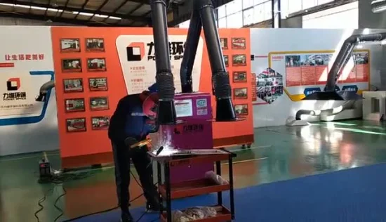 Two Absorbing Pipes Automatic Pulse Jet Clean Welding Smoke Extractor